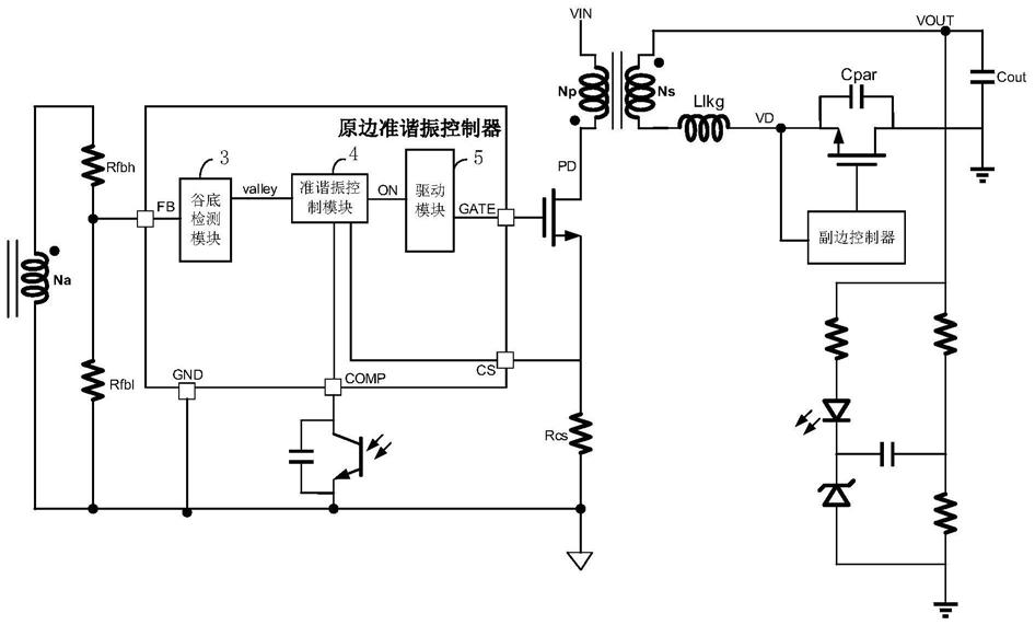 驱动速度动态调节电路、原边准谐振控制器和电源变换器的制作方法