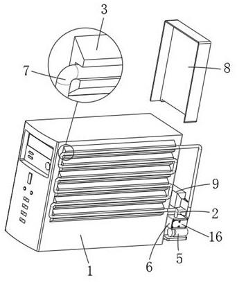 一种电子计算机的防尘冷却装置的制作方法