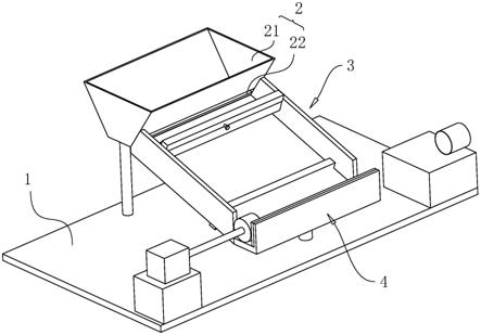 一种铁架床用冲压机的进料装置的制作方法