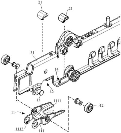 汽车座椅滑轨的消隙结构及其弹性件的制作方法
