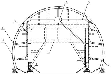 一种压力密实型隧道二衬台车设备的制作方法