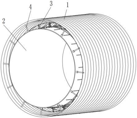 一种分级受力的钢混组合式波纹管涵结构的制作方法
