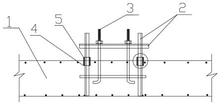 用于固定预埋螺栓的凸出基础表面支架埋设结构的制作方法