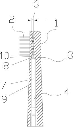 一种弦振式静音声波电动牙刷头的制作方法