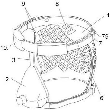 一种改良式通用型呼吸机面罩固定四角头带的制作方法