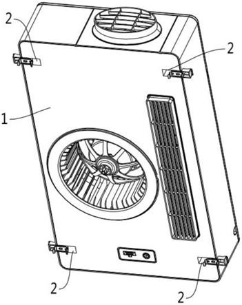 一种附于取暖器主机的隐藏式龙骨连接结构的制作方法