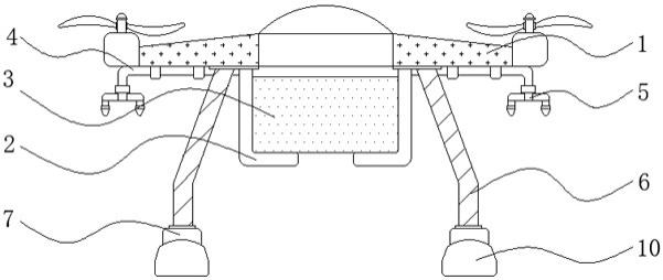 一种下落具有缓冲结构的农田用无人机的制作方法