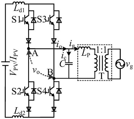 基于变压器滤波的电流源并网逆变器及其双载波调制方法与流程