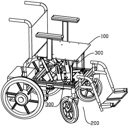 一种起身助力座椅及分体式轮椅的制作方法