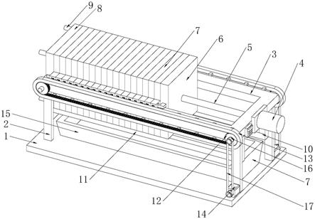 一种自动板框压滤机装置的制作方法