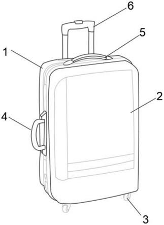 一种装有固定器的行李箱的制作方法