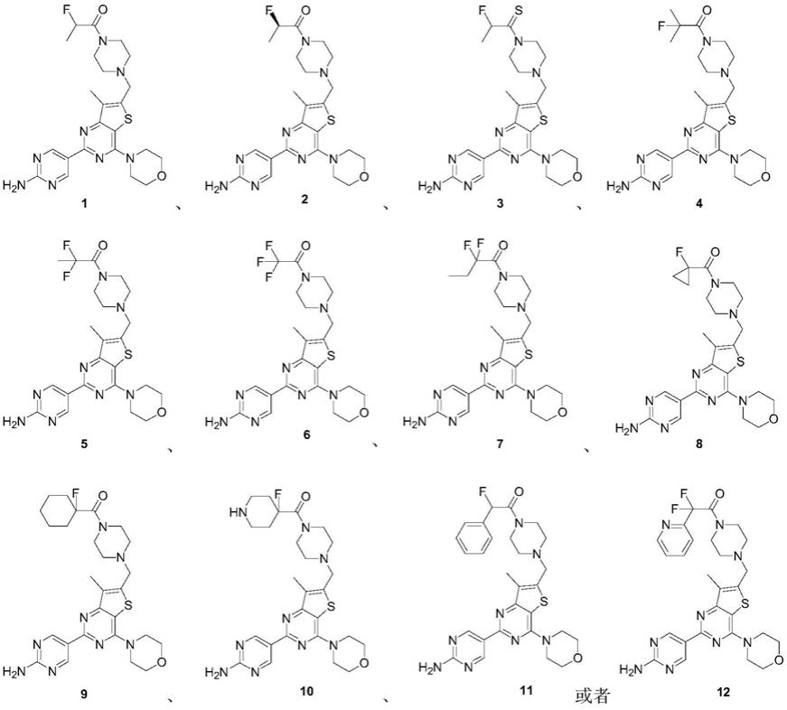 一种α氟代酰基哌嗪衍生物及其制备和应用的制作方法