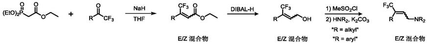 一种多取代(E)-三氟甲基烯烃的制备方法与流程