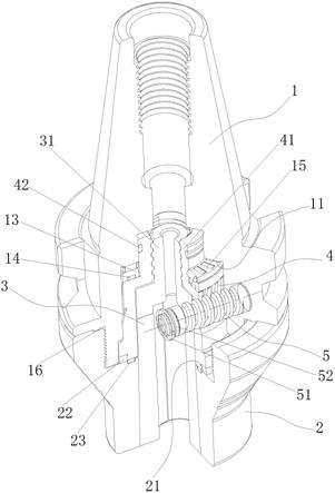 螺杆斜齿轮传动拉筒夹锁紧式刀柄的制作方法