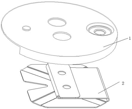一种圆柱电池顶盖中下塑胶、集流盘及其装配结构的制作方法