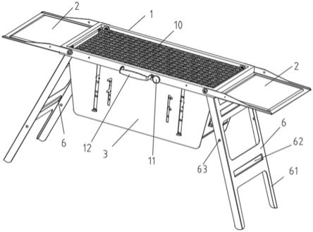 一种可折叠式便携烧烤炉的制作方法