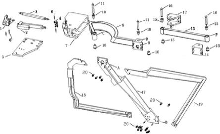 汽车模型展车连杆侧滑门结构的制作方法