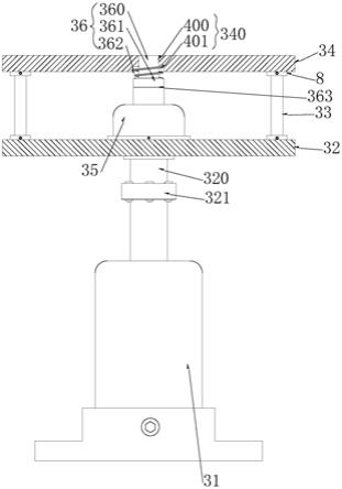 一种井盖生产用水平造型生产线的成型装置的制作方法