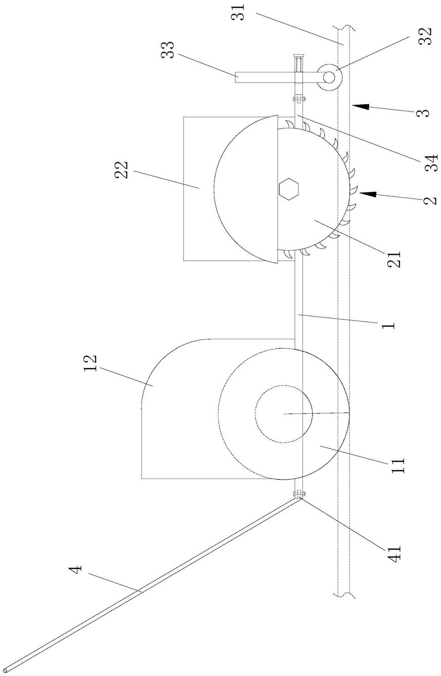 一种混凝土板缝间填充料快速清理机的制作方法