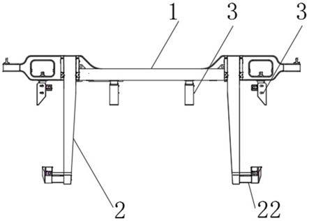 一种悬挂式集装箱运输车辆吊挂系统的制作方法