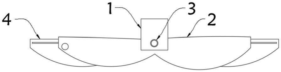 一种中间固定两端活动式的抛光轮搅拌机搅拌叶片的制作方法