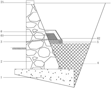 一种重力式挡土墙的反滤结构的制作方法