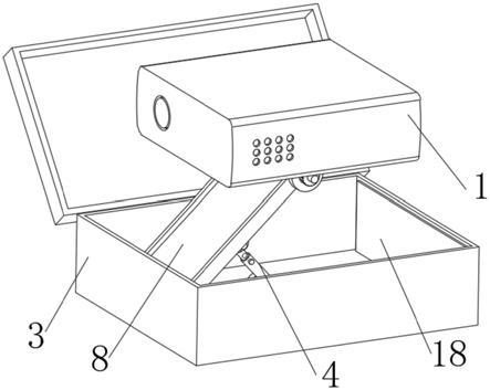 一种带3D及左右梯形校正功能的便携式投影仪的制作方法