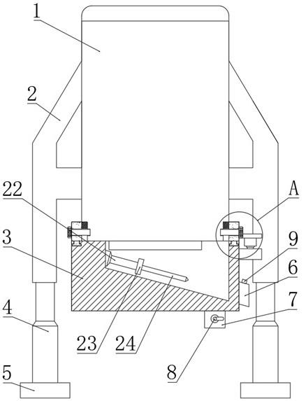 一种耐火材料加工用储料仓的下料装置的制作方法