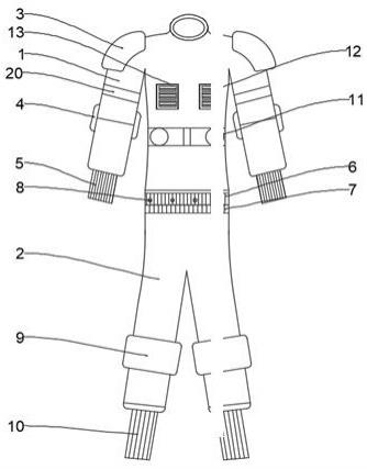 一种具有防摔伤结构的儿童娱乐服装的制作方法