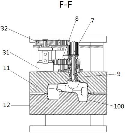 一种中空吹塑塑料油箱模内加工装置的制作方法