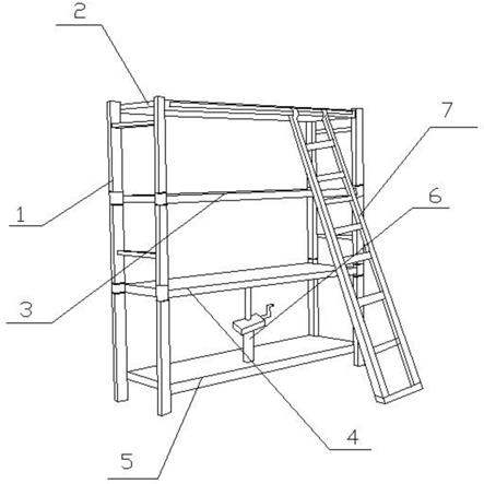 一种带梯子的物流仓储可调节通风货架的制作方法