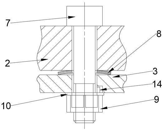 一种转向架单元制动装置上的连接加固结构的制作方法