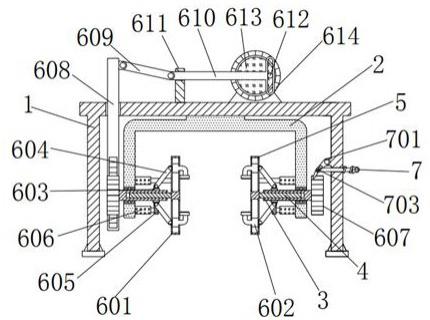 一种建筑钢结构加工用水平翻转的机械夹持机构的制作方法