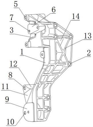 一种发动机皮带轮系组合支架的制作方法