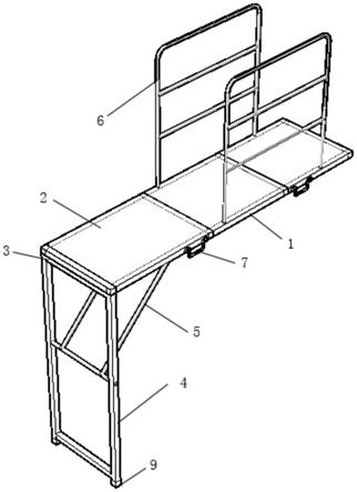一种可折叠的检修平台的制作方法