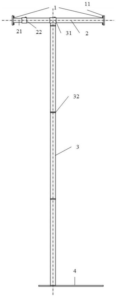 免下井城市排水管网监测传感器安装支架的制作方法