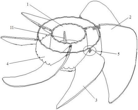 具有加强框的聚类风叶结构、轴流风扇的制作方法