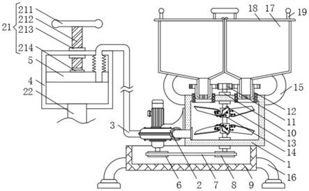 一种软胶囊机用可控液位的自动输料结构的制作方法