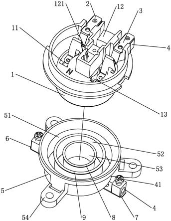 吸顶灯用电连接器的制作方法