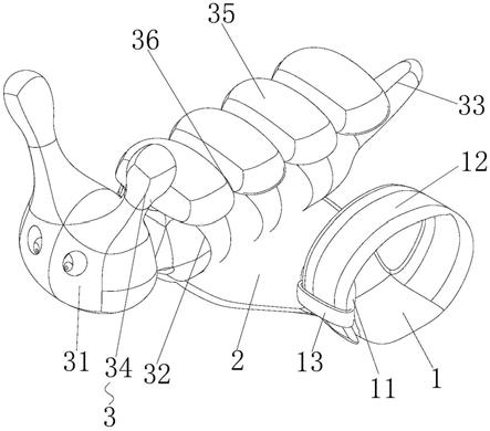 一种毛毛虫手部约束的手套的制作方法