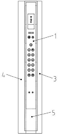 组合式电梯操纵箱装置的制作方法
