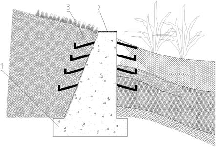 一种混凝土墙体的固土结构的制作方法