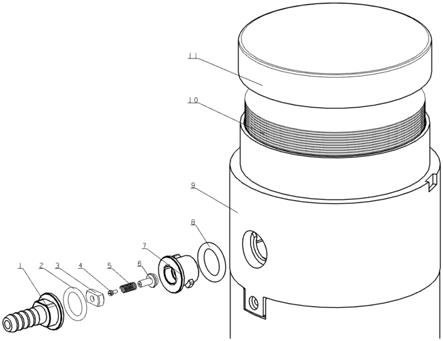 一种声纳浮标气囊折叠装配抽气装置的制作方法