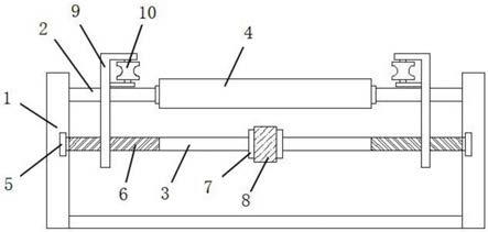 一种铝板轧机用防偏式输送装置的制作方法