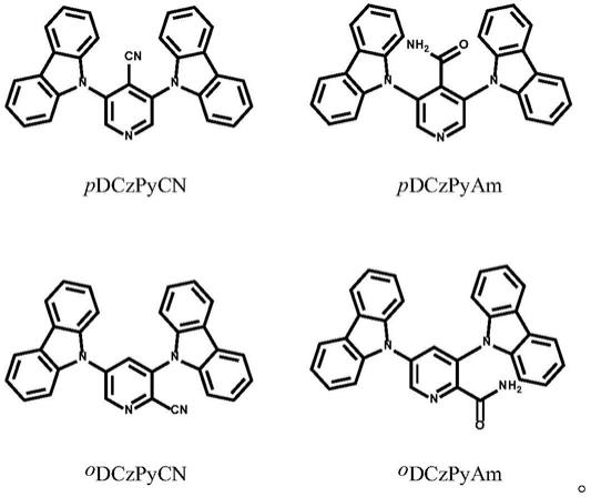 基于双咔唑吡啶衍生物的纯有机磷光材料的制备方法与流程