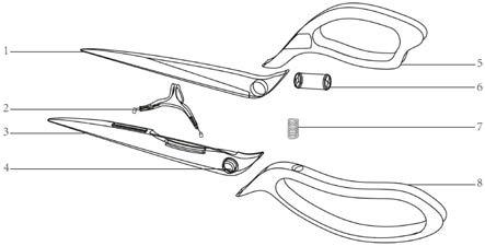 激光定位辅助划线的裁缝剪刀的制作方法
