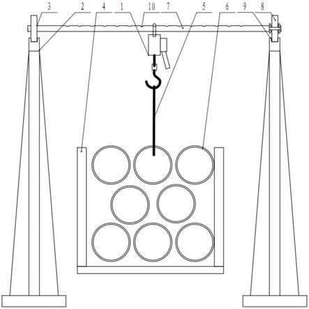 适用于铁路尾水涵洞内的尾水管吊装装置的制作方法