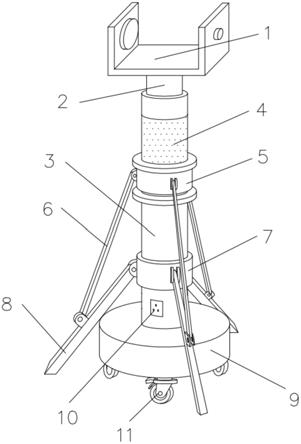 一种用于影视灯具的可移动灯座的制作方法