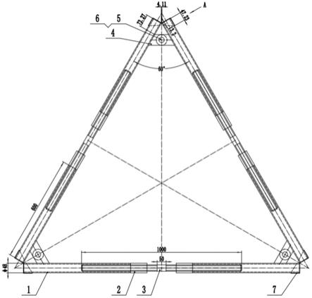 一种可重复利用的钢筋笼防变形可调节式三角支撑架的制作方法