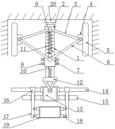 拆卸式建筑施工电梯附墙连接结构的制作方法